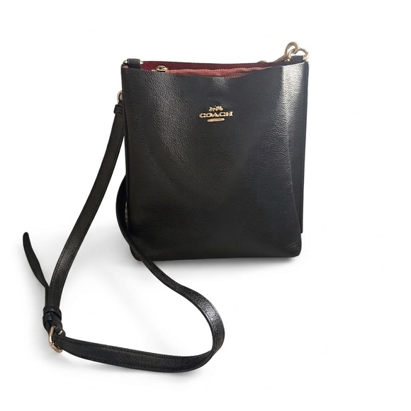 Coach Handbags - Coach Mollie Black Leather Crossbody Bag